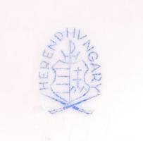 Herendi Viktória mintás lábas váza, kézzel festett, jelzett, hibátlan, m:15 cm / Herend Victoria por...