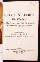 Imakönyvek (3 db): Kis Szent Teréz imakönyv (1930), Imádkozzatok! Ima és éneked könyv a magyar görög...