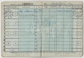 1942 Magyar Királyi Postatakarékpénztár betétkönyve