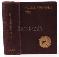 1942 Postás szaknaptár az 1942-es évre, több,mint 500 oldalon, egészvászon kötésben, jó állapotban. ...