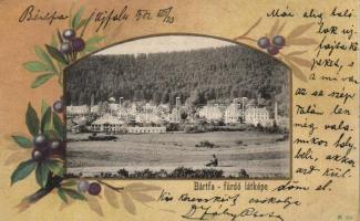 Bártfafürdő floral, litho (r)