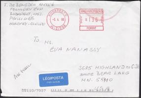 Fenyvessy Éva (1911-2009) színásznő saját kézzel írt levele egy rajongójának