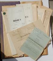 1917. 29 db adózással kapcsolatos érdekes nyomtatvány benne Gyimót község adófőkönyve (név szerinti ...