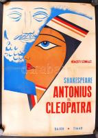 E. Kando jelzéssel: Nemzeti színház: Antonius és Cleopatra színházi plakát 60x90 cm