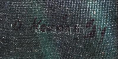 D. Kovács jelzéssel: Orgonás csendélet. Olaj, vászon, keretben, 59×77 cm