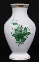 Herendi Apponyi mintás kis váza, kézzel festett, jelzett, hibátlan, m:15 cm /Handpainted Herend porcelain vase