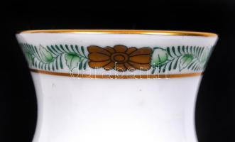 Herendi Apponyi mintás kis váza, kézzel festett, jelzett, hibátlan, m:15 cm /Handpainted Herend porc...