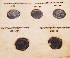 cca 1916 Tábori posta postazsák lezáró ólompecsét gyűjtemény 17 db / cca 1916 Military field-post ba...