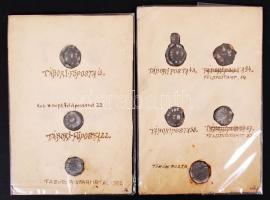 cca 1916 Tábori posta postazsák lezáró ólompecsét gyűjtemény 17 db / cca 1916 Military field-post ba...