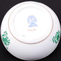 Herendi Apponyi mintás bonbonier, kézzel festett, jelzett, hibátlan, m:6 cm, d:9 cm