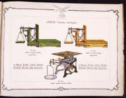 cca 1930 Fuchs S. és fia mérleg gyár képes katalógus. Sorszámozott 493 /3000. 16p. / 
cca 1930 Illus...