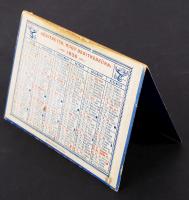 1936 gróf Apponyi Albert poliklinika kétoldalas, asztali karton naptára. / 1936 Polyclinics table ca...