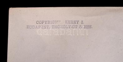 1920-1930 Kerny István (1879-1963): Budapest, Tabán. Vintage fotó, hátoldalán szerzői pecséttel jelz...