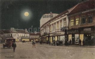 Nagyvárad, Bemeneter tér, fodrász, Flegman Ármin, Fehér János üzletei, életbiztosító, Dohány és szivar bolt / square, hairdresser, shops, insurance, tobacco shop