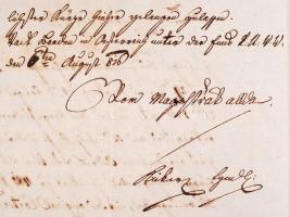 1861 Német nyelvű hivatali levél 15 krajcáros és kontrollszignettával