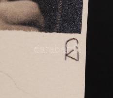 1932 Kinszki Imre (1901-1945): Kolnai Aurél portréja. Vintage fotó, jelzett ("KI"), datált...