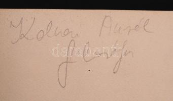 1932 Kinszki Imre (1901-1945): Kolnai Aurél portréja. Vintage fotó, jelzett ("KI"), datált...