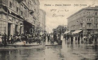 Fiume, Piazza Adamich, Caffe Europa (EK)