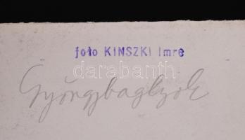 1930-1935 Kinszki Imre (1901-1945): Gyöngybaglyok. Vintage fotó, hátoldalán szerzői pecséttel jelzet...