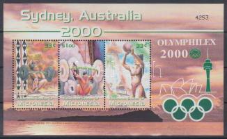 2000 Olimpia Sydney, Olymphilex bélyegkiállítás blokk Mi 74