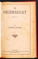 Alexandre Dumas folytatásokban megjelent 3 regénye könyvbe kötve: A névtelen kapitány, A négersziget...