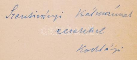 Kodolányi János: Zárt tárgyalás. Dedikált. Bp., 1943, Turul. Újrakötött, műbőr kötés, jó állapotban