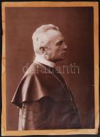 1910 Prohászka Ottokár (1858-1927) püspök aláírt fotója 16x21 cm