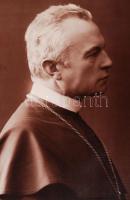 1910 Prohászka Ottokár (1858-1927) püspök aláírt fotója 16x21 cm