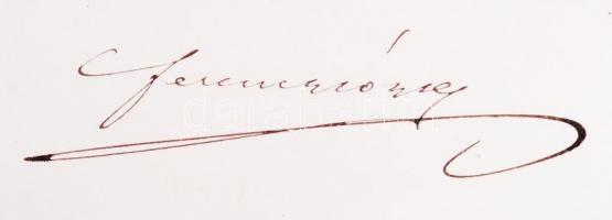 VÉDETT! 1885 Címeres nemesi kiváltságlevél Mold Mihály V. huszárezredbeli főhadnagynak a "mezőb...