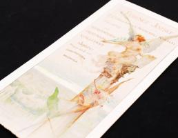 1896 Belépő az ezredéves országos kiállítás megnyitójára. Basch Árpád illusztrációjával / 
1896 Tick...