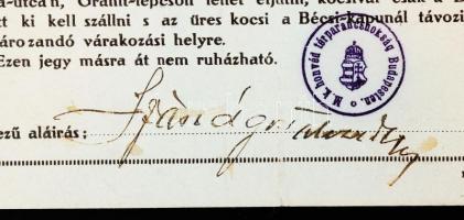 1916 IV. Károly király koronázása. Fotó a várakozókról, hozzá Szász Ágoston alezredes nevére szóló b...