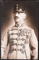1935 Vitéz Mihály Zoltán altábornagy, gyalogsági szemlélő fotólap / 1935 lieutenant-general