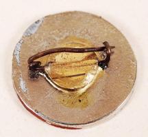 cca 1940 Magyar Nemzetiszocialista F. M. párt nyilaskeresztes jelvény, kapcsolódó okmánnyal / cca 19...