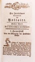 Claude-Francois Nonnote: Die Irrthümer des Herrn von Voltaire, aus dem Französischem ['Erreurs ...