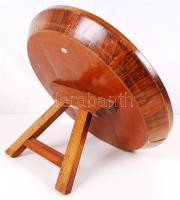 1889 A párizsi világkiállításra készült öntöttvas asztali dísz fa keretben / 1889 Paris Expo cast ir...