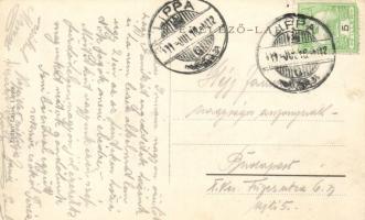 Savanyúkút, Sauerbrunn; fürdőépület, csendőrök / spa, gendarms