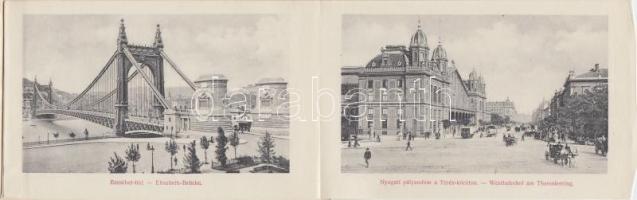 Budapest, D.K. kiadás; leporello postcard