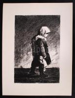 1958 Ék Sándor (1902-1975): Memento - 8 db aláírt lithográfia. A művész orosz nyelvű ajánlásával és ...