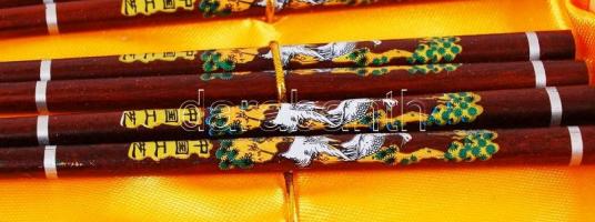 6 személyes kínai evőpálcika készlet / chop-sticks set