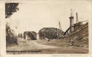 Chernivtsi, Czernowitz; destroyed bridge, photo