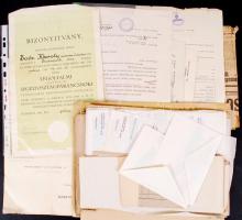 Óriási nyomtatvány tétel az 1800-as évektől, több száz okmány és nyomtatvány sok érdekességgel, juda...