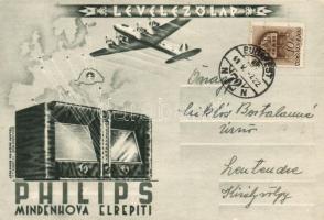 Philips rádió és repülő reklám / Hungarian advertisement, irredenta