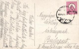 'It may be four years and may be for ever' Mickey mouse, Disney postcard