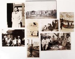 cca 1932 A világutazó Bartha-Sulkowszky páros útján készített 7 db érdekes fotó. / cca 1932 Photos made by the Hungarian world-wanderer Bartha-Sulkowszky couple