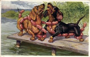 Dogs with sausages B.K.W.I. 446-2.