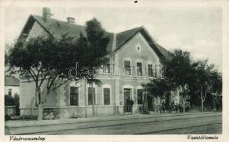 Vásárosnamény, vasútállomás; Klein Lajos kiadása (Rb)