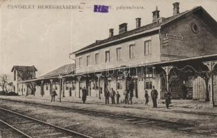 Beregszász, MÁV vasútállomás / railway station