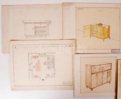 1948 Kaesz Gyula (1897-1967): A Vallás és Közoktatásügyi Minisztérium helységeinek berendezésének te...