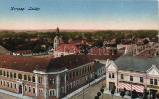 Karcag, Schneler Márk és László, Nagy Lajos és Társai Kertész és Simon üzletei