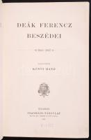 Deák Ferencz beszédei 1866-1867. Összegyűjtötte Kónyi Manó. Bp., 1897, Franklin. Félvászon kötés, kopottas állapotban.